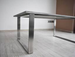 Concrete Coffee Table With Metal Frame Handmade - thumbnail 1