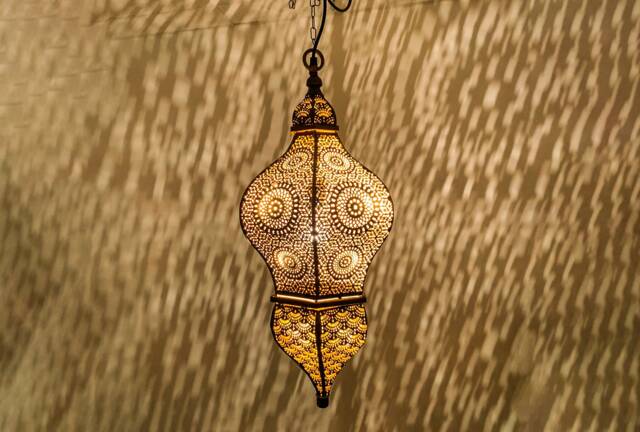 Elegant Moroccan Handmade Brass Pendant Light, Add A Touch Of Cultural Charm To Your Home, Morocco Lighting Bohemian Style - image 1