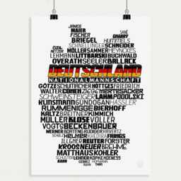 Germany National Soccer Team Poster - M??ller, ??zil, Klose, Klinsmann, Neuer... Die Mannschaft Football Gift - thumbnail 3