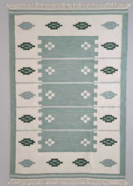 Handmade Swedish Kilim Rug Custom Scandinavian Wool Rug, Boho Minimalist Decor Bedroom Carpet - image 1