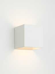 Minimalist Concrete Wall Sconce Square Up Down Light, Handmade in Italy Natural Color - thumbnail 1