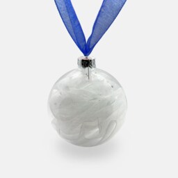 Pug Dog Personalised Ornament - Custom Glass Christmas Bauble - thumbnail 3