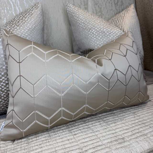 "Taupe Cushion Cover 12"" X 20" - image 1