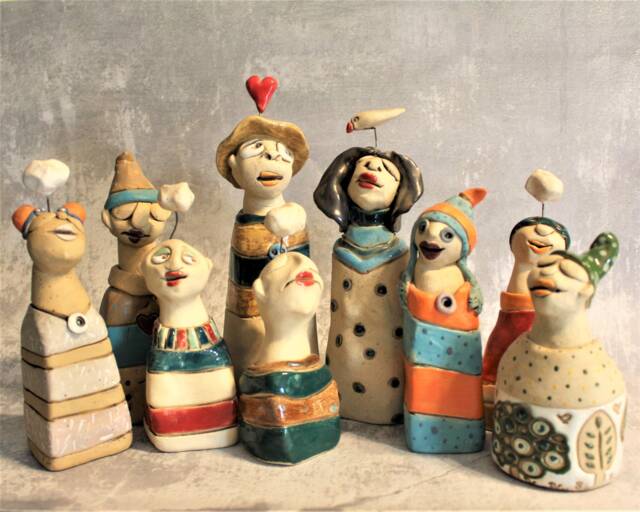 Unique Ceramic Figurines, Valentines Gif For Him, Gay Gift, Romantic Gifts, Lovers Sculpture, Figures - image 1