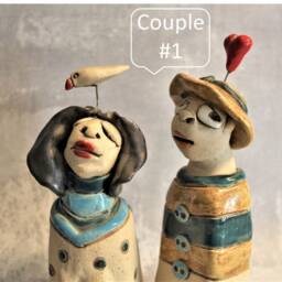 Unique Ceramic Figurines, Valentines Gif For Him, Gay Gift, Romantic Gifts, Lovers Sculpture, Figures - thumbnail 3