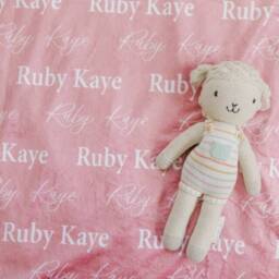 Personalized Name Blanket, Customizable Minky Unique For Newborns Baby & Kids, Nursery Decor, Popular Shower Gift, Nb09 - thumbnail 3