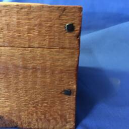 Rustic Jewlery Treasure Keepsake Chest Box Antique Wood Nails Anrtique Kepsake - thumbnail 3