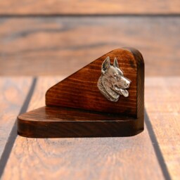 Beauceron - Wooden Candlestick With Dog, Souvenir, Decoration, Limited Edition, Collection - thumbnail 2