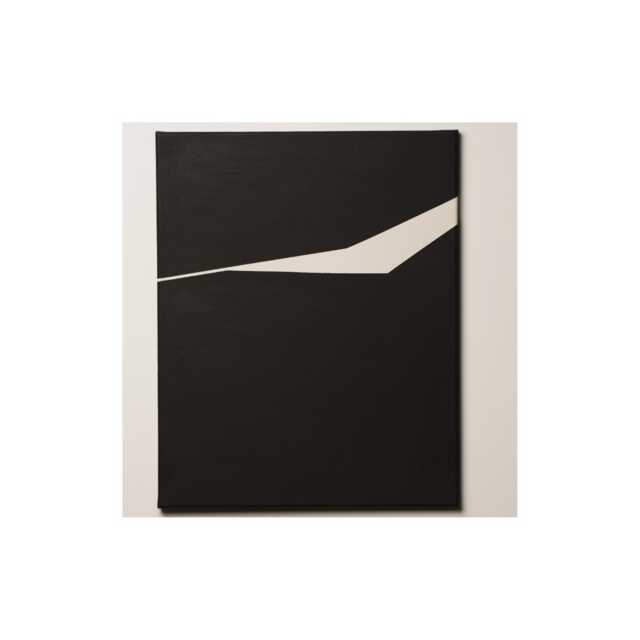 Original Modern Minimalist Painting On Canvas Art Wall Geometric Black & White Decor