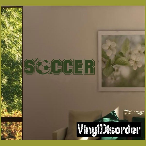 Soccer - Vinyl Wall Decal Quotes Sticker Sp008Soccervet - image 1