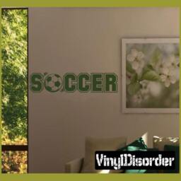 Soccer - Vinyl Wall Decal Quotes Sticker Sp008Soccervet - thumbnail 1