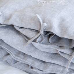 Linen Duvet Cover - Natural Fabric Bedding For Queen, Ca King, Full, Twin Organic 1 - thumbnail 2