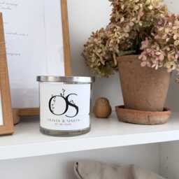 Personalised Wedding/ Couple Names Candle/ Pear & Freesia Scent/ Custom Message Candle Gift/ Luxury Scented With Lid - thumbnail 2