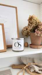 Personalised Wedding/ Couple Names Candle/ Pear & Freesia Scent/ Custom Message Candle Gift/ Luxury Scented With Lid - thumbnail 1