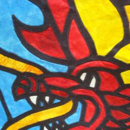 Dragon - Fabric Stained Glass Wall Hanging Bedroom Art Child - thumbnail 4