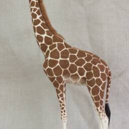 Made To Order Needle Felted Giraffe Custom Needle Felted Animal Sculpture - thumbnail 3