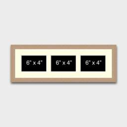 "Multi Photo Picture Frame - Holds 3 6"" X 4" - thumbnail 2