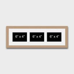 "Multi Photo Picture Frame - Holds 3 6"" X 4"