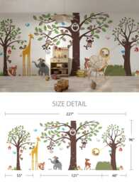 Zoo Animal Wall Decals Playroom & Nursery Decor