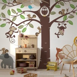 Zoo Animal Wall Decals Playroom & Nursery Decor - thumbnail 2