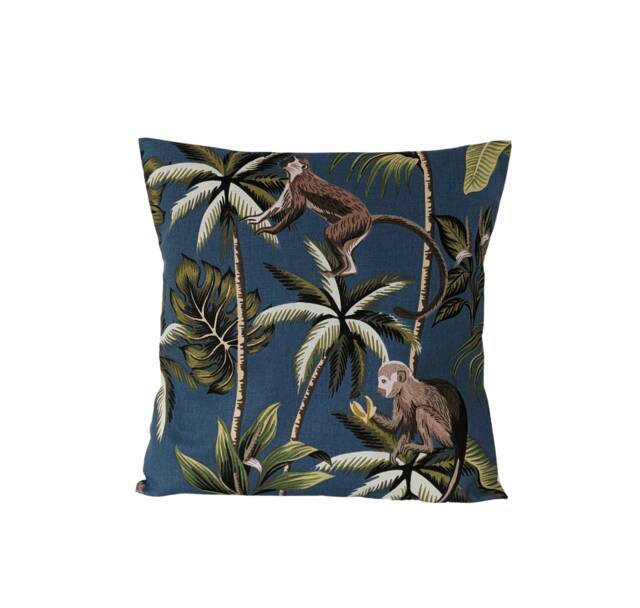 "Blue Jungle Monkey Cushion Cover 14"" 16"" 18"" 20" - image 1