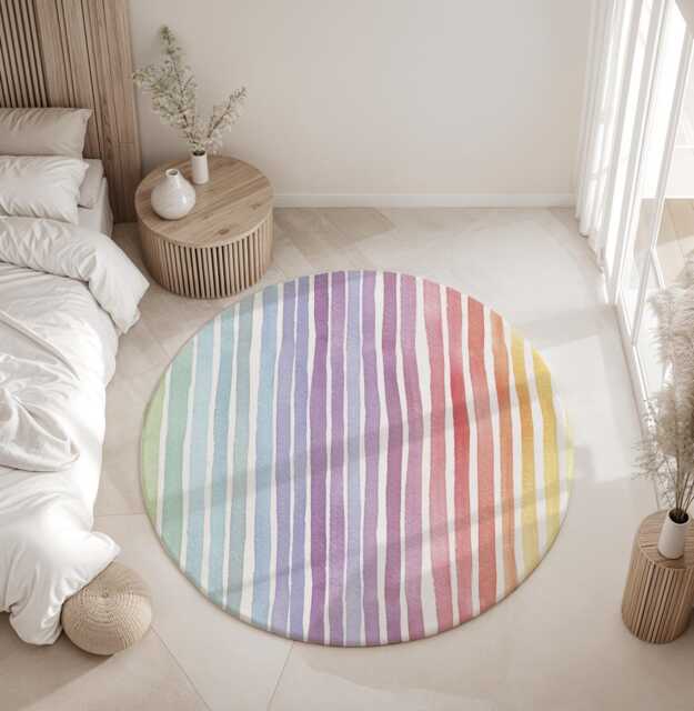 stripes - Rainbow Rug, Carpet, Kids Decor, Children's Room Decor, Kids Carpet - image 1