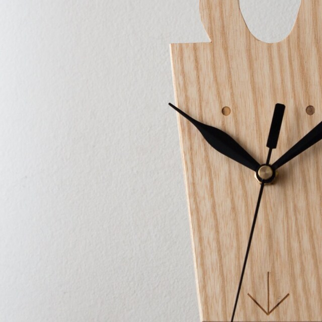 Animal Desk Clock, Wooden Wall Decor, Kids Room Living Wood Clock - image 1