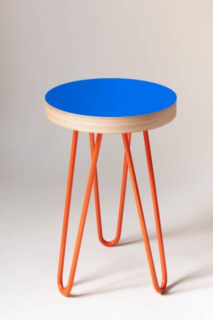 Blue Table Memphis Milano Inspired Side Table Bedside Plant Stand Coffee Table. Available in 8 Colours - image 1
