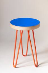 Blue Table Memphis Milano Inspired Side Table Bedside Plant Stand Coffee Table. Available in 8 Colours - thumbnail 1