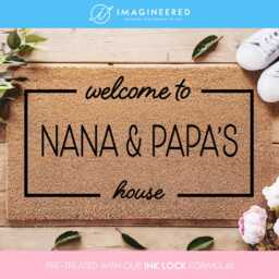 Personalized Grandparents Welcome Mat - Custom Family Door For Unique Design Decor - thumbnail 1