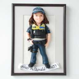 Police Graduation Gifts Custom Framed Portrait From Photo - thumbnail 4