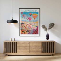 Cappadocia, Cappadocia Travel Print, Art, Poster, Turkey, Art Home Decor, Wall Art - thumbnail 2
