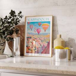 Cappadocia, Cappadocia Travel Print, Art, Poster, Turkey, Art Home Decor, Wall Art - thumbnail 3