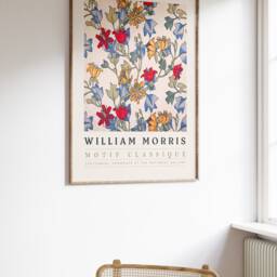 William Morris Poster, Exhibition Print, Vintage Wall Art, Textile Floral Art - thumbnail 2