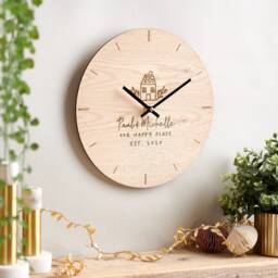 Personalised New Home Clock - thumbnail 1