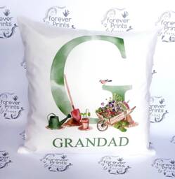 Fathers Day Grandparent Gardening Cushion, Gift - thumbnail 1