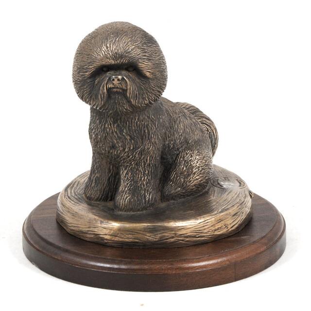 Bichon, Dog Wooden Base Statue, Limited Edition, Artdog - image 1