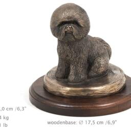 Bichon, Dog Wooden Base Statue, Limited Edition, Artdog - thumbnail 4