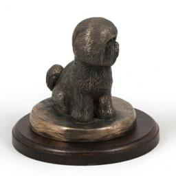 Bichon, Dog Wooden Base Statue, Limited Edition, Artdog - thumbnail 2