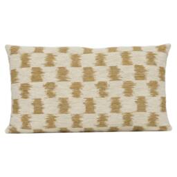 Larsen - Colefax & Fowler Paxton Camel Geometric Woven Ikat Cushion Cover Handmade Throw Pillow Designer Home Decor - thumbnail 2