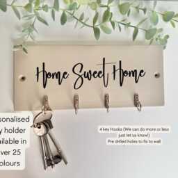 Key Hook Personalised Storage Wall Hallway Decor Gifts New Home Modern Simple - thumbnail 2