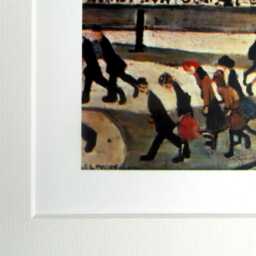 L.s. Lowry Art Print - Lincoln Walnut Finish Frame With Mount & Textured Image - thumbnail 2