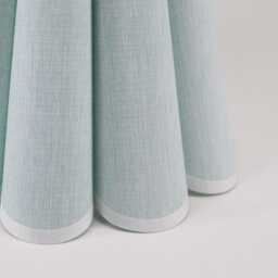 Handmade Scallop Pleated Lampshade Light Greenish-Blue Fabric-40# - thumbnail 3