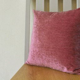 Reversible Velvet Pillow Cover in Earthy Orange & Pink , Rich Cushion Covers Rust Luxury Covers - thumbnail 3