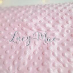 Embroidered Baby Blanket, Girl Gift, Newborn Custom Gift Shower, Personalised Gifts, Blanket - thumbnail 2