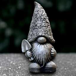 Concrete Pair Gnome Statue Cement Couple Figurine Garden Nordic Ornaments Handmade Stone Pixie Sculptures Front Door Decor - thumbnail 4