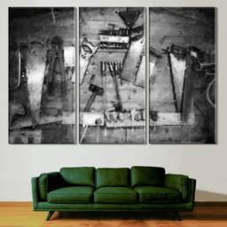 Tool Wall Art Canvas Print Workshop Decor, Handyman Gift - thumbnail 2