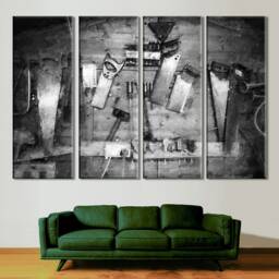 Tool Wall Art Canvas Print Workshop Decor, Handyman Gift - thumbnail 3