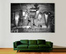 Tool Wall Art Canvas Print Workshop Decor, Handyman Gift - thumbnail 1
