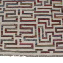 Handwoven Swedish Kilim Rug Scandinavian Flatweave, Wool & Cotton - thumbnail 2